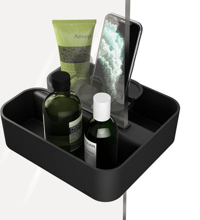 Tiger 2 étages - panier de douche pour paroi de douche - sans perçage - noir