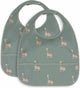 Jollein - bavoir bébé imperméable - bavoirs - jungle jambo - 2 pièces