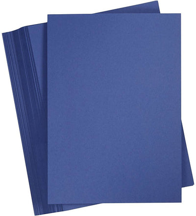 Carton coloré Creativ company, a4, feuille 210x297 mm, 180 gr, bleu foncé, 100 feuilles 1 boîte