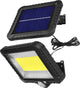 Projecteur led solaire Maclean avec détecteur de mouvement ip44, 5w, 400lm, blanc froid 6000k, batterie lithium 1300 mah, 5.5v dc mce438
