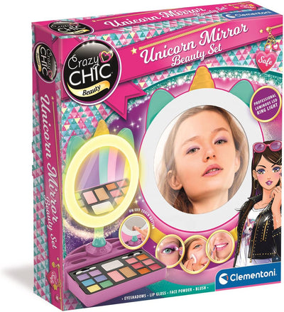 Clementoni Crazy Chic - Unicorn Spiegel avec une lumière à la LED