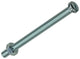 Mack 1017537 - vérin à vis métal. tête + écrou plaqué 3 pcs m6 x 80 mm | 5 pièces