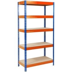 Etagère en métal bureau marshal grizzly bleu, orange