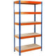 Etagère en métal bureau marshal grizzly bleu, orange