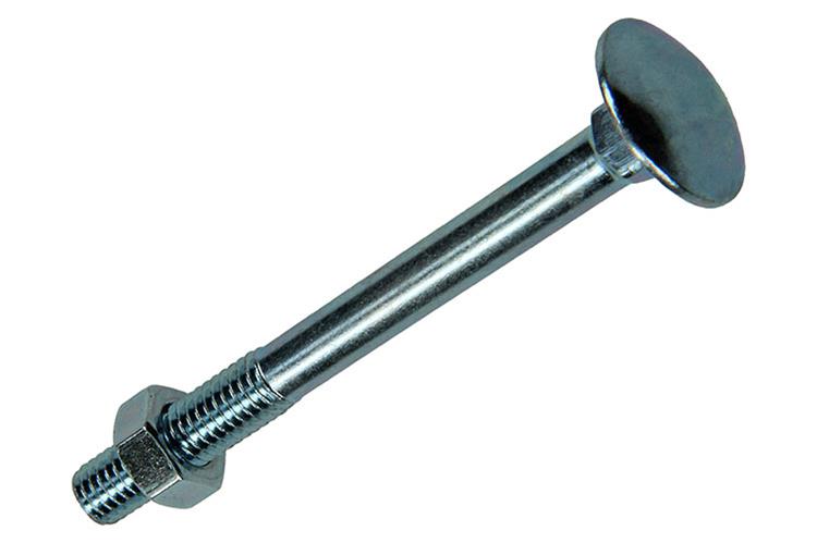 Mack 1017565 - boulon à bois + écrou en acier galvanisé 8 pcs m5 x 50 mm | 5 pièces