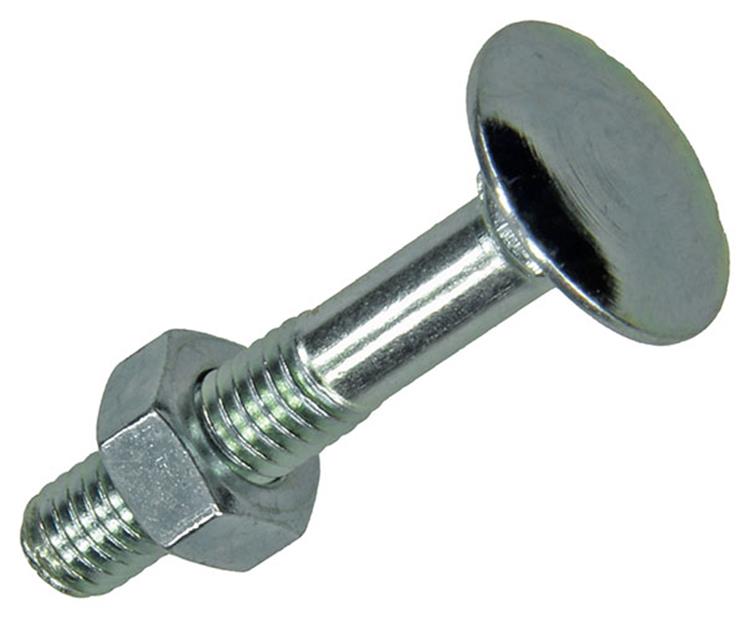 Mack 1017569 - boulon à bois + écrou en acier galvanisé 7 pcs m6 x 35 mm | 5 pièces