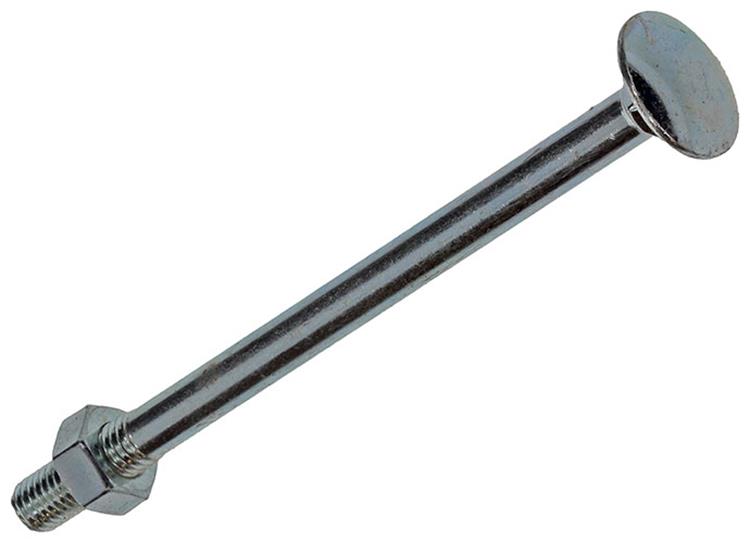 Mack 1017587 - boulon à bois + écrou en acier galvanisé 1 pièce m8 x 120 mm | 10 pièces