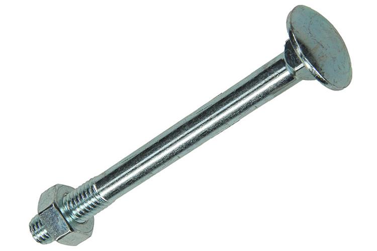 Mack 1017590 - boulon à bois + écrou en acier galvanisé 1 pièce m10 x 100 mm | 10 pièces