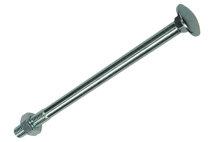 Mack 1017593 - boulon à bois + écrou en acier galvanisé 1 pièce m10 x 160 mm | 10 pièces