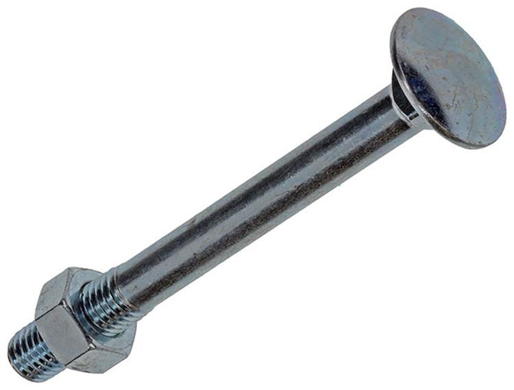Mack 1017595 - boulon à bois + écrou en acier galvanisé 1 pièce m12 x 120 mm | 10 pièces