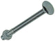 Mack 1017596 - boulon à bois + écrou en acier galvanisé 1 pièce m12 x 140 mm | 10 pièces