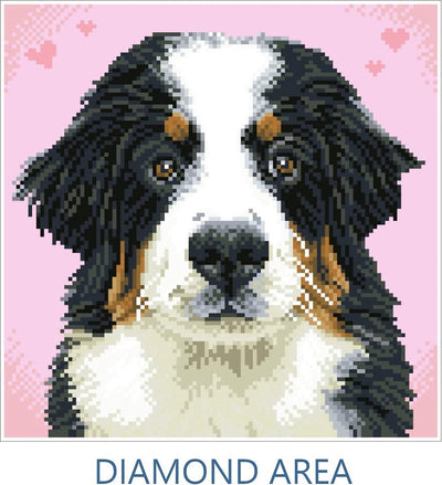 Diamond dotz® diamant dotz chien zuzu - peinture diamant - 11 664 dotz - 29x29 cm