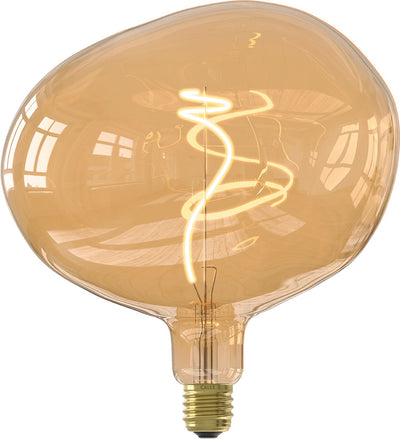 Lampe LED Calex Cobble xxl - e27 - filament - or - lumière blanc chaud - dimmable