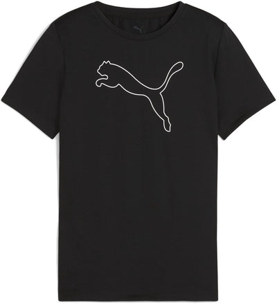 Puma tad ess cat logo tee g chemise de sport pour filles - noir