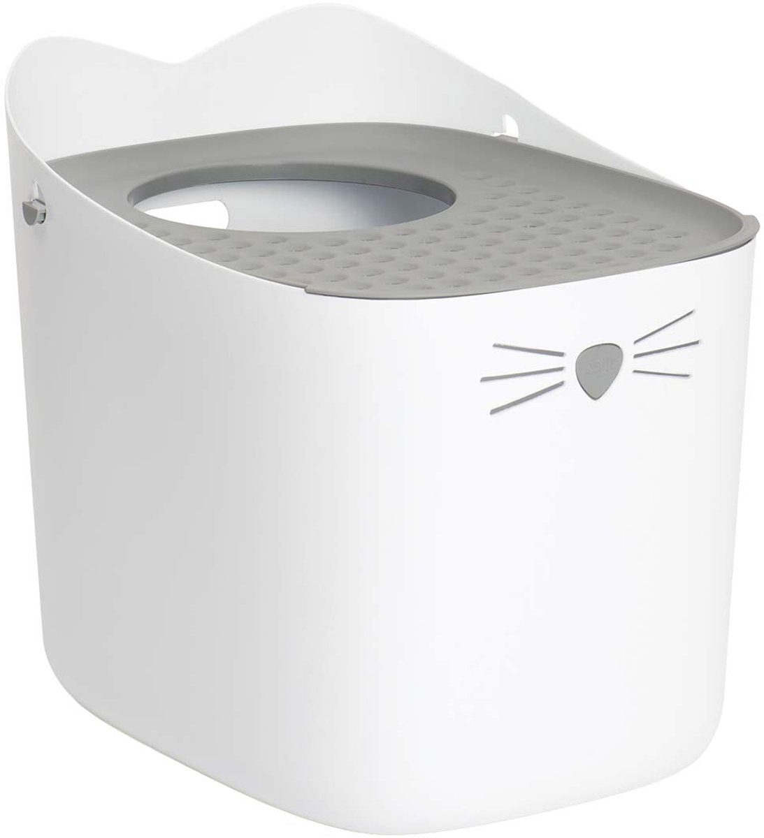 Bac à litière Catit cat it top Entry – bac à litière moderne à chargement par le haut avec couvercle anti-trace et design sans couture – 52 × 41 × 47,5 cm