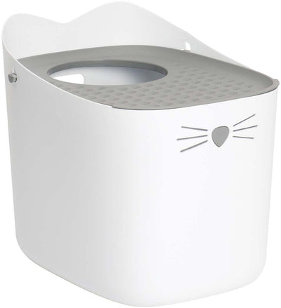 Bac à litière Catit cat it top Entry – bac à litière moderne à chargement par le haut avec couvercle anti-trace et design sans couture – 52 × 41 × 47,5 cm