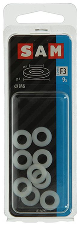 Mack 1017731 - rondelle nylon 9 pcs m6 | 10 pièces