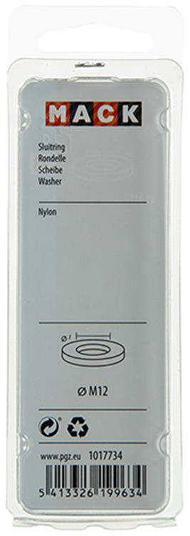 Mack 1017734 - rondelle nylon 4 pcs m12 | 10 pièces