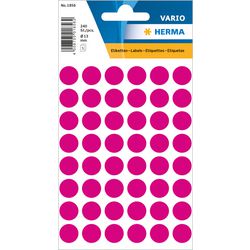Points de marquage herma 1856 rose ø 13 mm 5 feuilles de 48 étiquettes