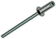 Mack 1020294 - 40 agrafes aveugles aluminium 3,2x8mm | 10 pièces