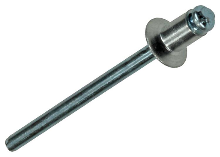 Mack 1020296 - 40 agrafes aveugles aluminium 4.0x6mm | 5 pièces
