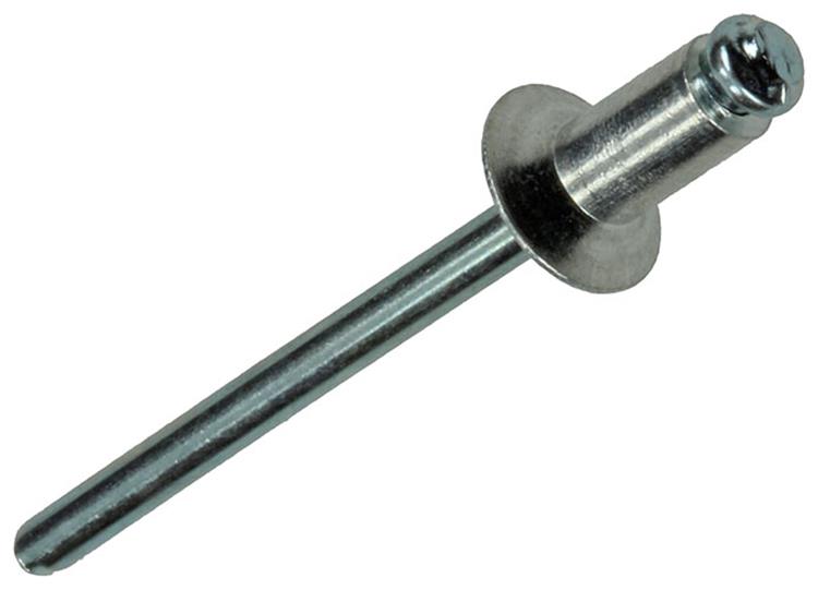 Mack 1020297 - 37 agrafes aveugles aluminium 4.0x8mm | 5 pièces