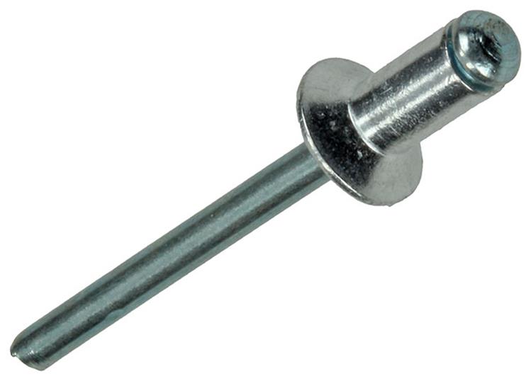 Mack 1020302 - 28 agrafes aveugles aluminium 4,8x10mm | 5 pièces
