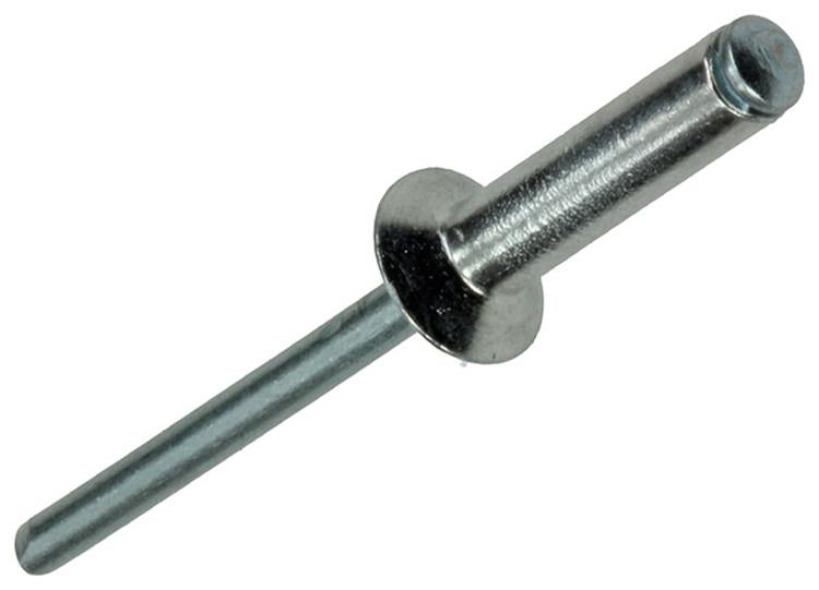 Mack 1020307 - 15 agrafes aveugles aluminium 4,8x20mm | 5 pièces