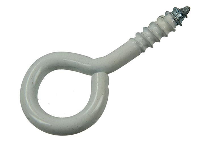 Mack 1017785 - oeil à vis acier blanc 5 pcs 3,5 x 20 mm | 10 pièces