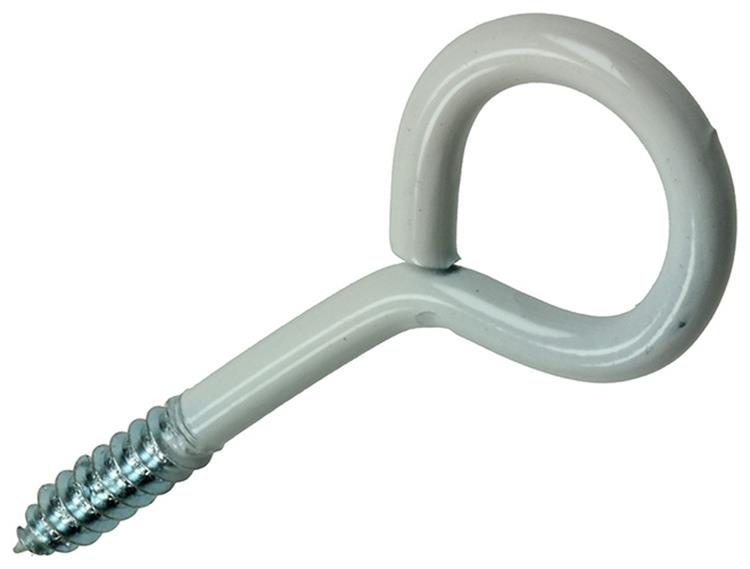 Mack 1017788 - oeil à vis acier blanc 2 pcs 6,0 x 50 mm | 5 pièces