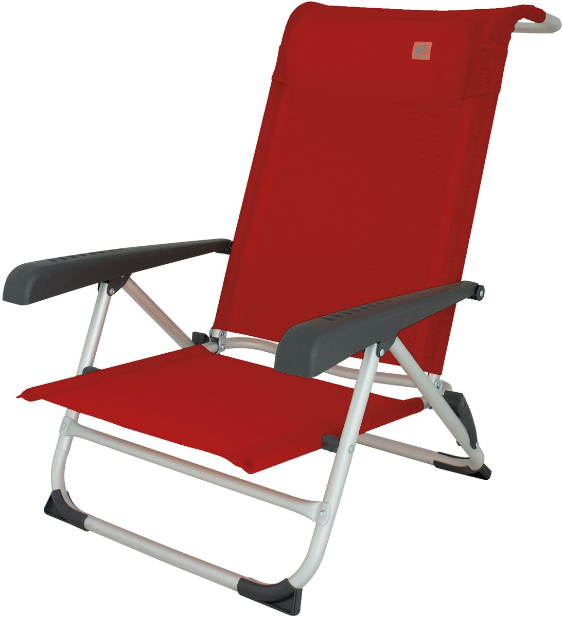Chaise de plage de camping Eurotrail acapulco - rouge