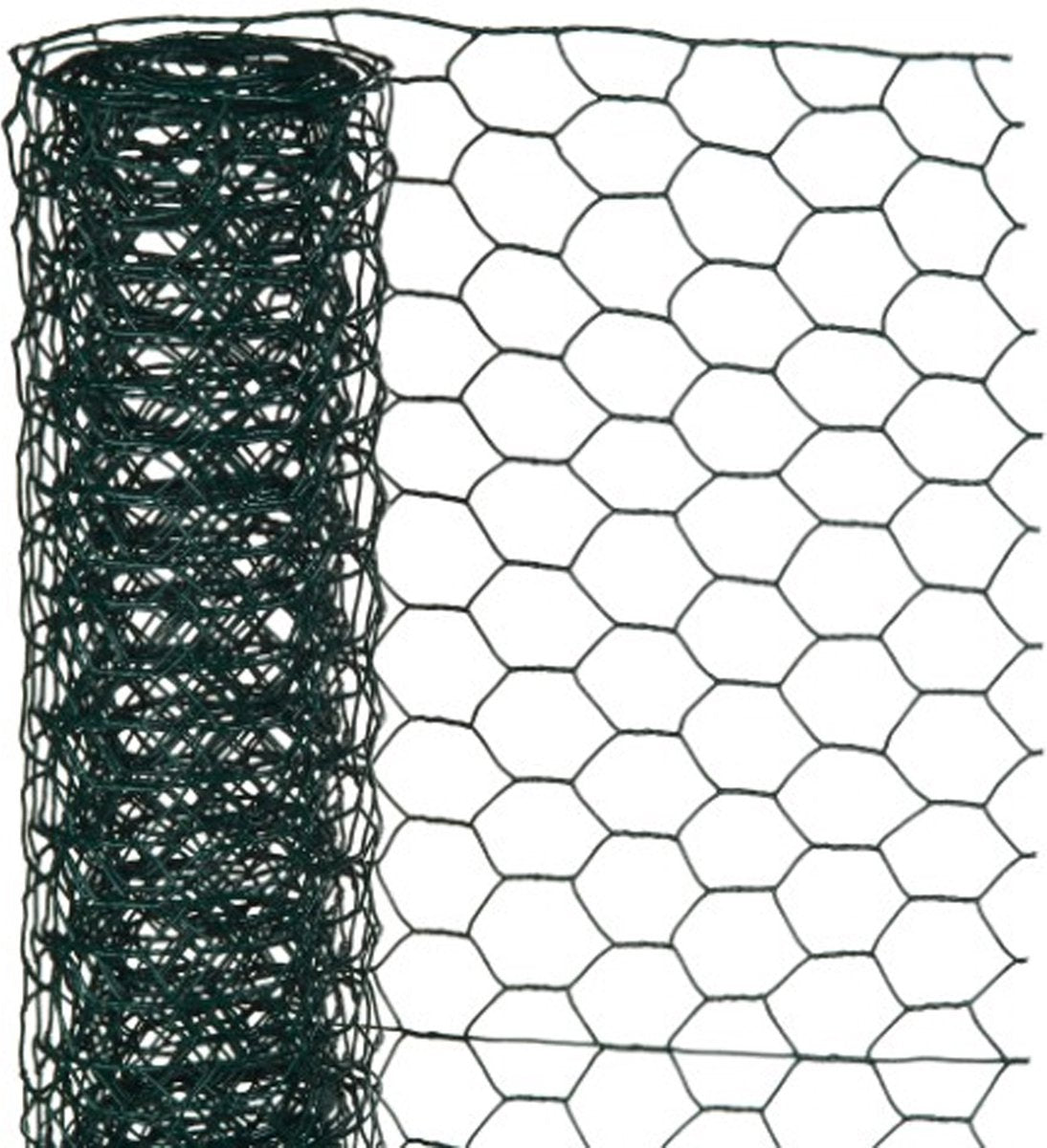Nature - maille en acier galvanisé - 1 x 5m - vert - maille 13 x 13mm