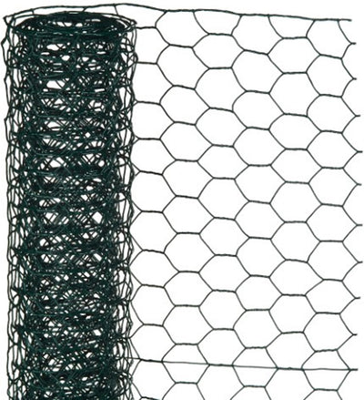 Nature - maille en acier galvanisé - 1 x 5m - vert - maille 13 x 13mm