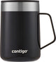 Contigo contingo streeterville tasse de bureau, tasse à café thermos isolée en acier inoxydable avec poignée et couvercle, garde le café et le thé au chaud jusqu'à 5 heures, idéale pour le bureau et la maison, 410 ml | réglisse