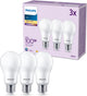 Lampe LED Philips mate - 100 w - E27 - lumière blanc chaud - 3 pièces