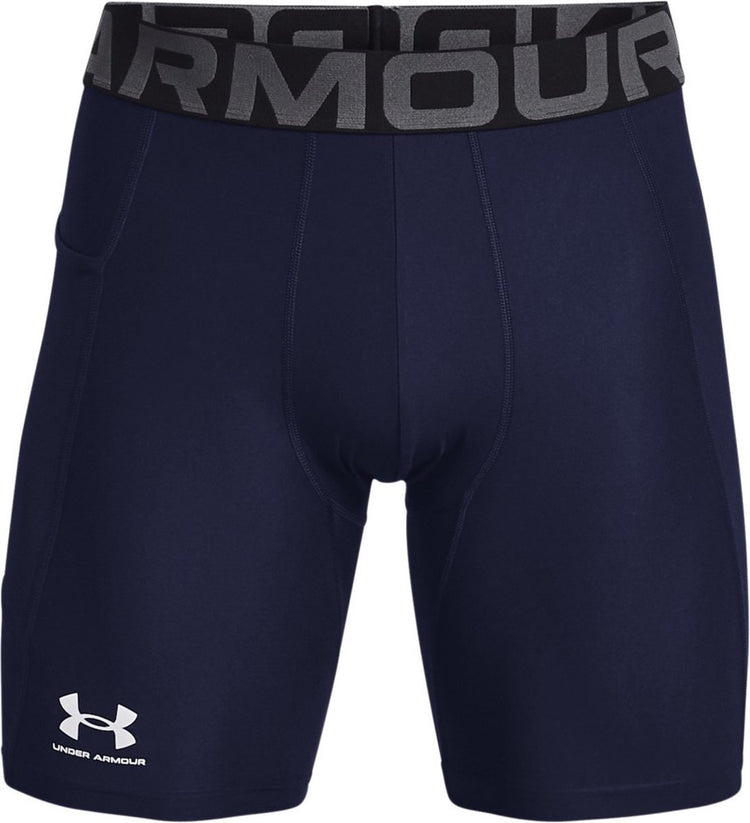 Under Armour UA HG Armour Shorts Pantalon de sport pour hommes - Marine - Blanc