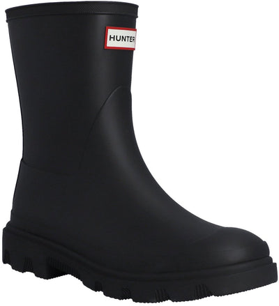 Hunter downpour short boot bottes de pluie unisexes - noir