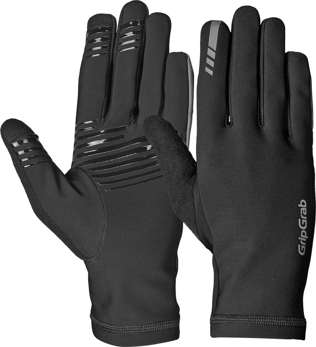 Gripgrab - insulator 2 gants de cyclisme printemps-automne thermiques à doigts longs sans rembourrage - noir - unisexe - taille xs