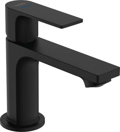 Hansgrohe rebris e - robinet de lavabo - robinet de WC - commande à levier unique - sans vidage - taille 80 mm - pour eau froide - noir mat