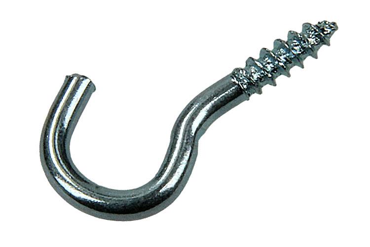 Mack 1017795 - crochet à vis acier galvanisé 18pcs 2,5 x 12 mm | 10 pièces