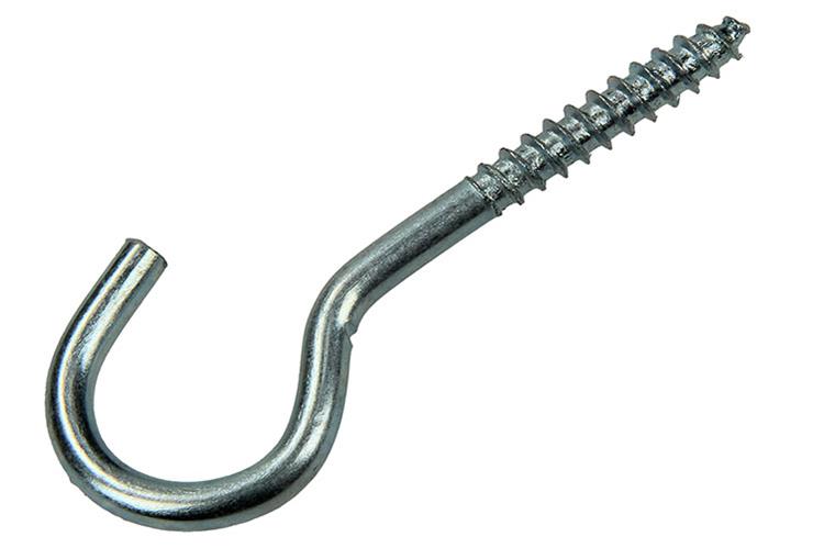 Mack 1017803 - crochet à vis acier galvanisé 4pcs 5,0 x 50 mm | 5 pièces