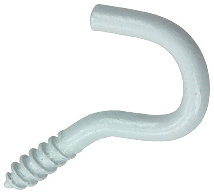 Mack 1017805 - crochet à vis acier blanc 10pcs 2,5 x 12 mm | 10 pièces
