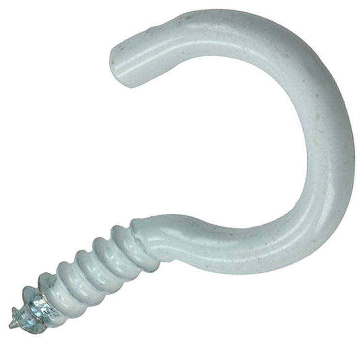 Mack 1017806 - crochet à vis acier blanc 7 pcs 3,0 x 16 mm | 10 pièces