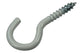 Mack 1017807 - crochet à vis acier blanc 5 pcs 3,5 x 20 mm | 10 pièces