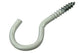 Mack 1017808 - crochet à vis acier blanc 4 pcs 4,0 x 30 mm | 10 pièces
