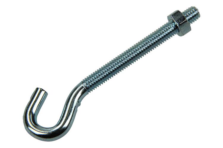 Mack 1017810 - crochet à vis métrique + écrou galvanisé 4pcs m5 x 50 mm | 10 pièces