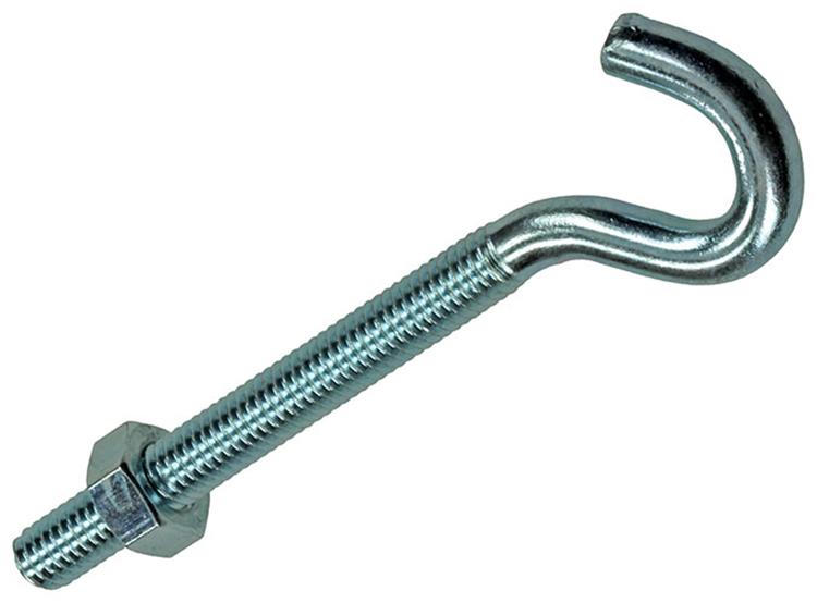 Mack 1017811 - crochet à vis métrique + écrou galvanisé 3 pcs m6 x 60 mm | 10 pièces