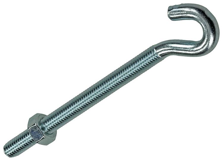 Mack 1017814 - crochet à vis métrique + écrou galvanisé 2pcs m8 x 100 mm | 5 pièces