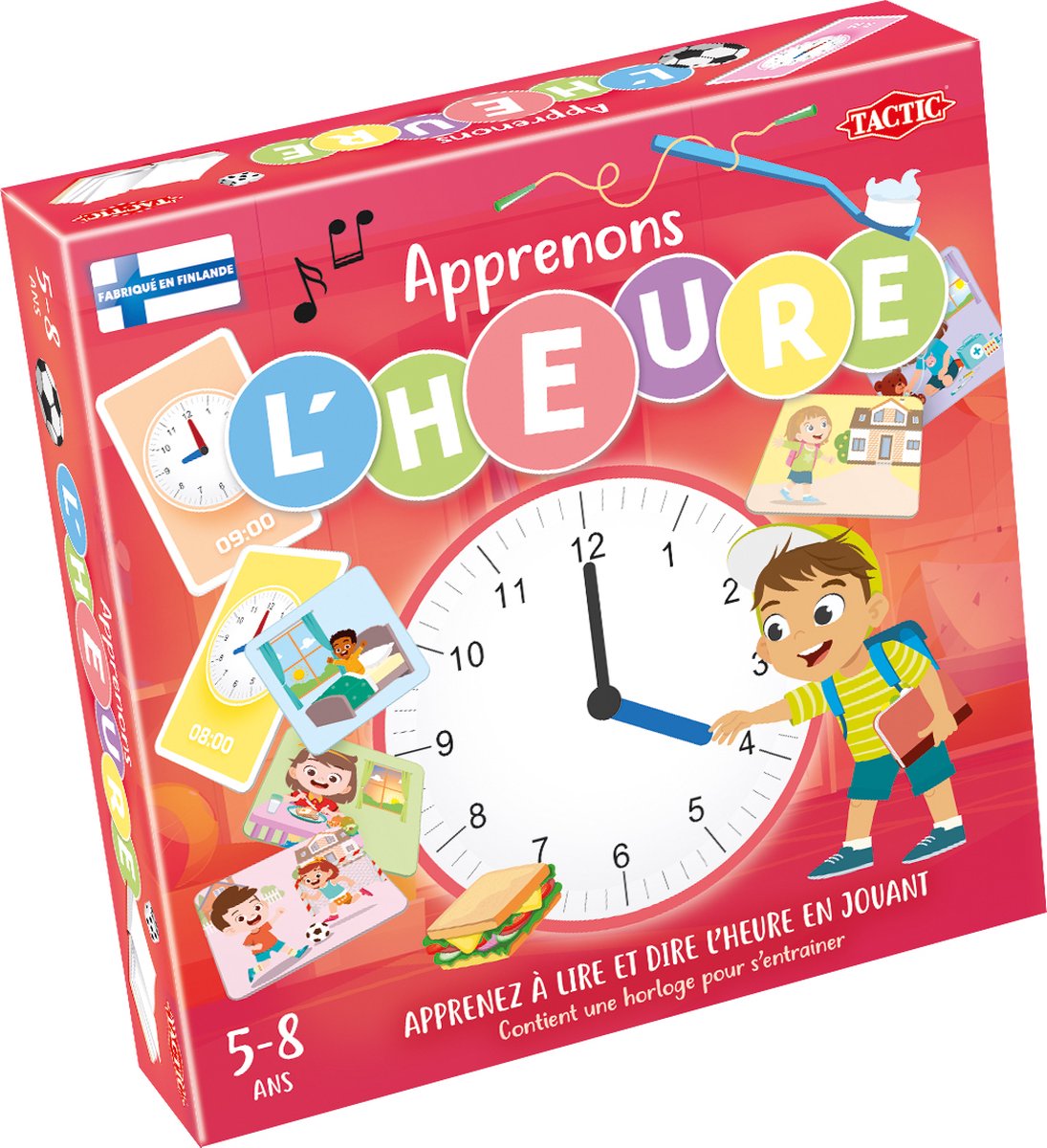 Tactic apprenons l'heure