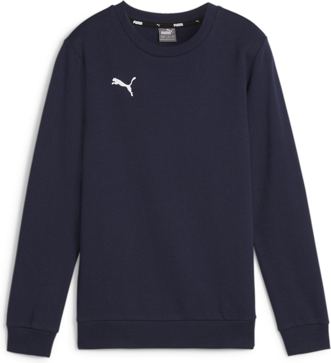 Puma teamgoal casuals ras du cou sweat jr pull de sport pour garçons - marine-blanc